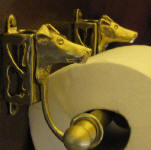 Smooth Fox Terrier Toilet Paper Holder, side view