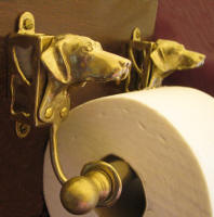 Vizsla Toilet Paper Holder, side view