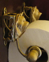 Yorkie Toilet Paper Holder, side view
