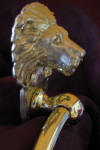 Lion Towel Ring, close up, side view